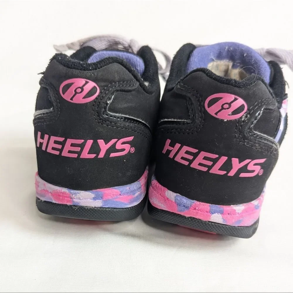 Heelys Black Pink and Purple Skate Sneakers Size 2